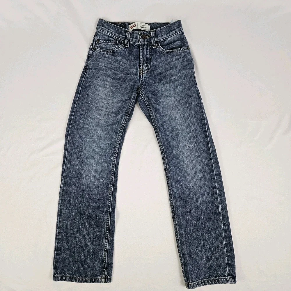 Levi's 505 Boys Jeans Size 10 Slim 23x25 Straight Leg